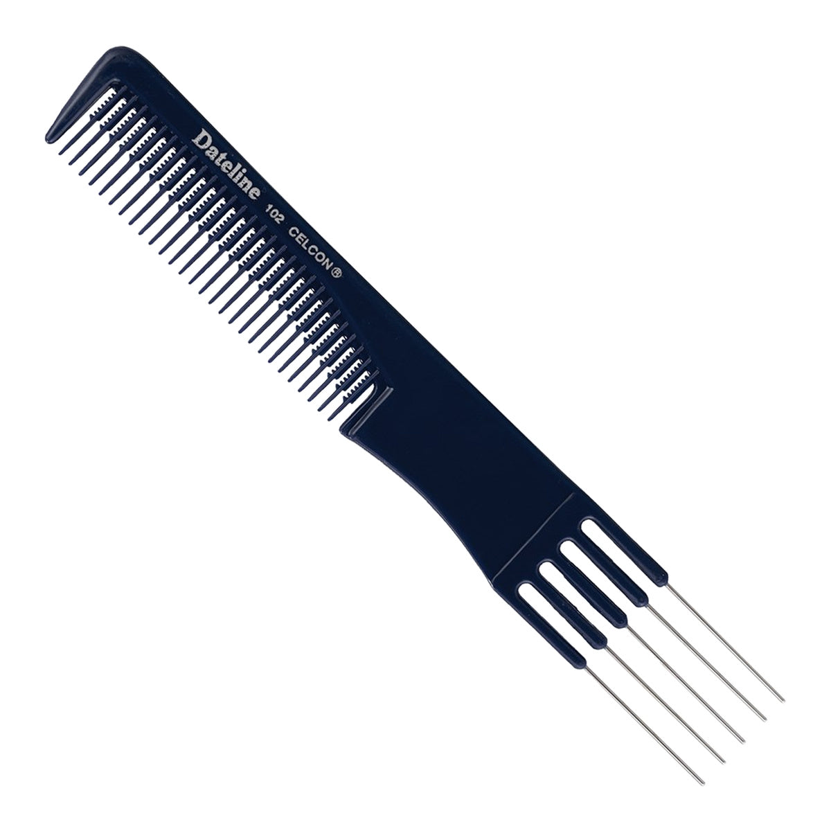 Dateline Professional Blue Celcon Metal Teasing Comb