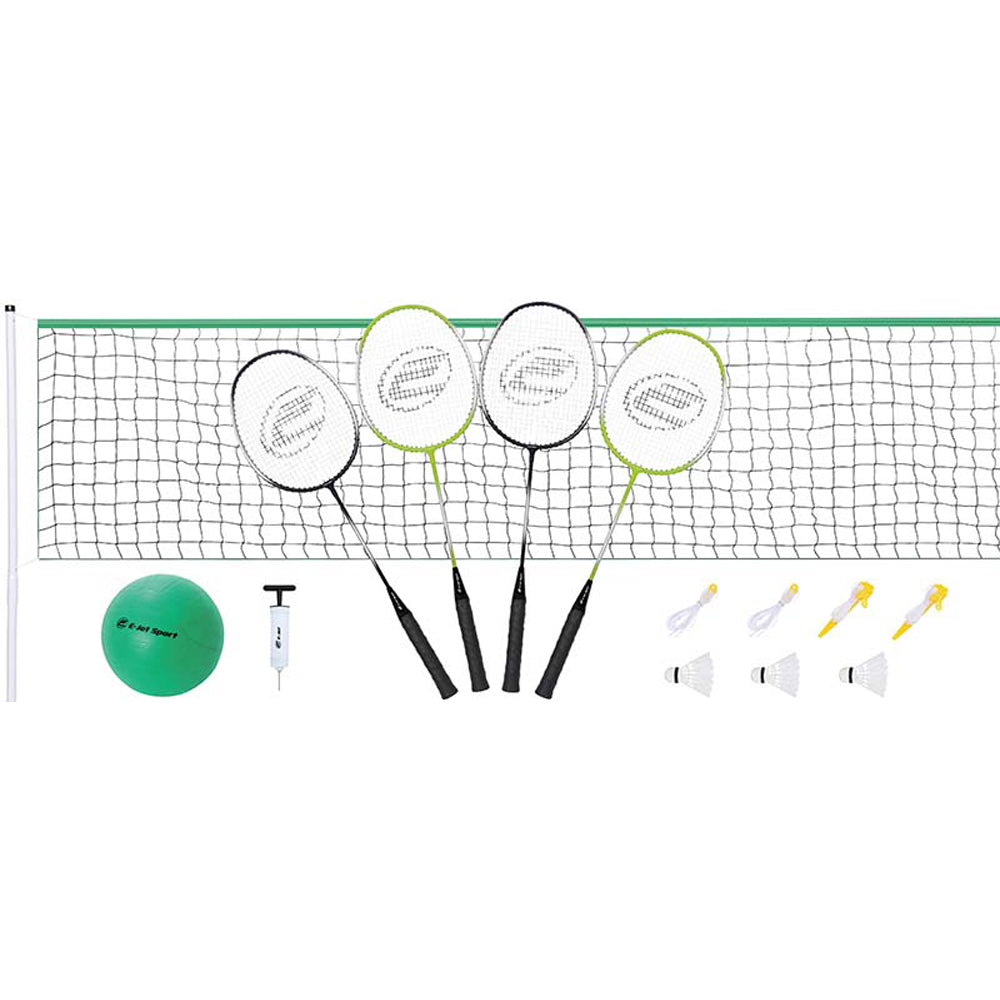 E-Jet Sport Badminton and Volleyball 2-in-1 Combo Set