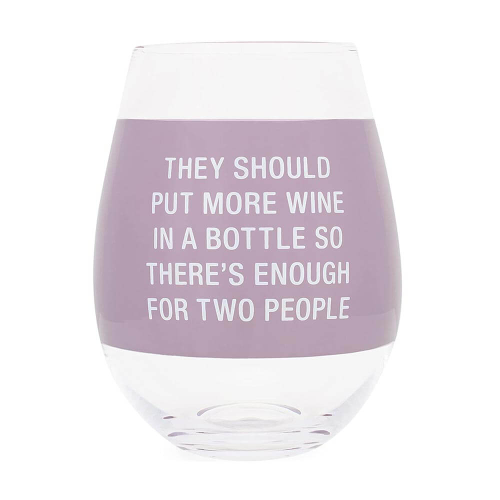 Say What Weinglas, extra groß