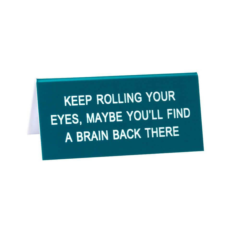 Schreibtischschild „Say What“, klein