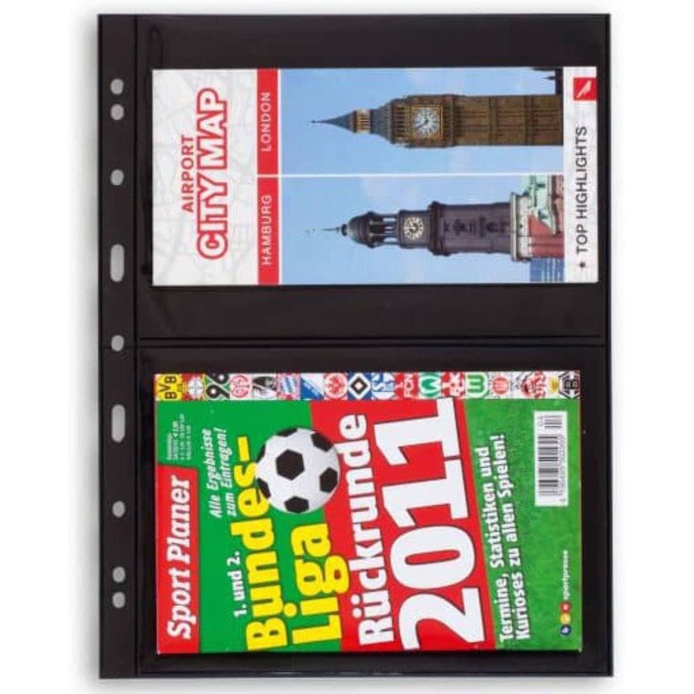 leuchtturmグランデプラスチックポケットシート5pk(黒)