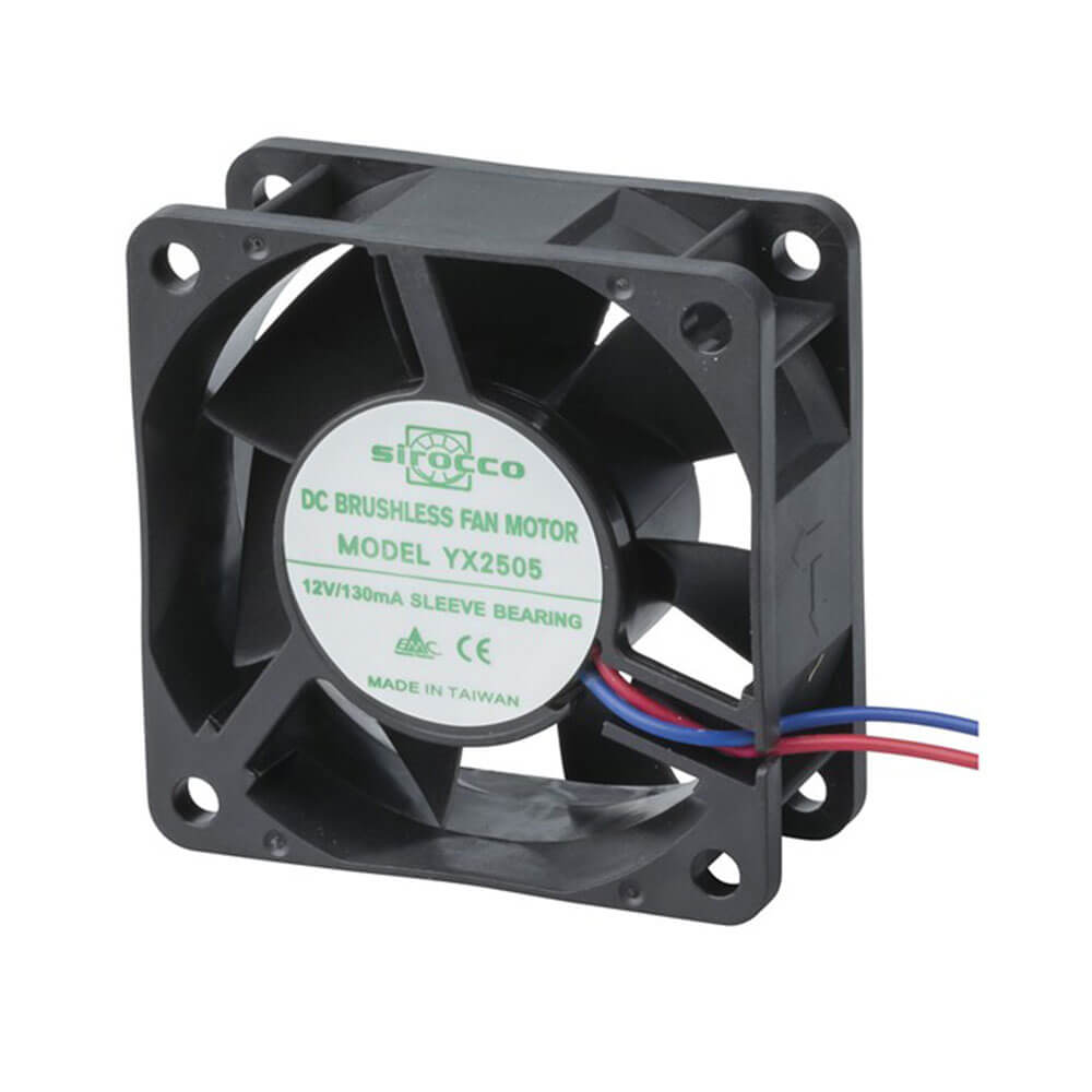 シロッコワイヤースリーブベアリングファン(12VDC)