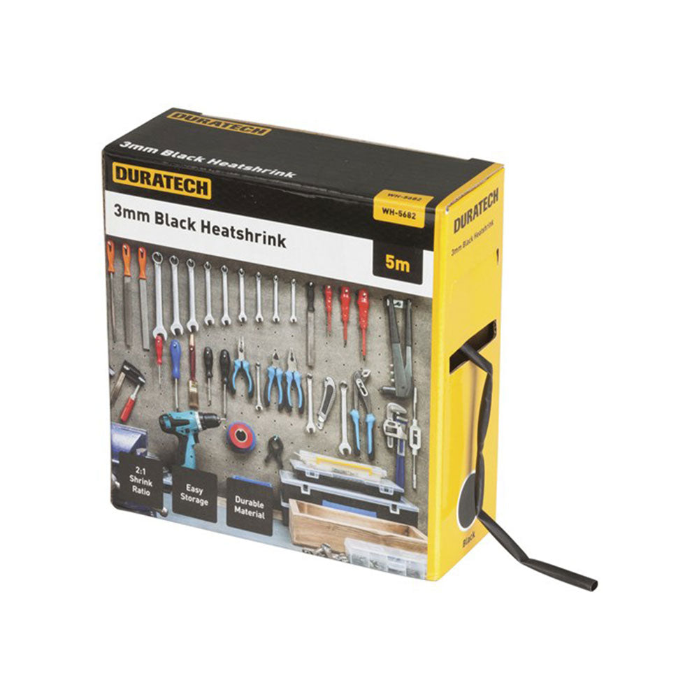 2:1 Schrumpfschlauch 5 m (Schwarz)