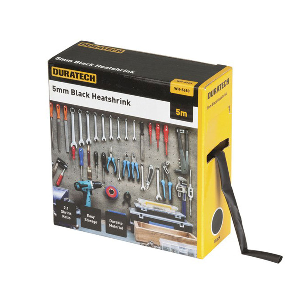 2:1 Schrumpfschlauch 5 m (Schwarz)