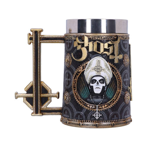 Ghost Papa Emeritus III Gold Tankard Mug