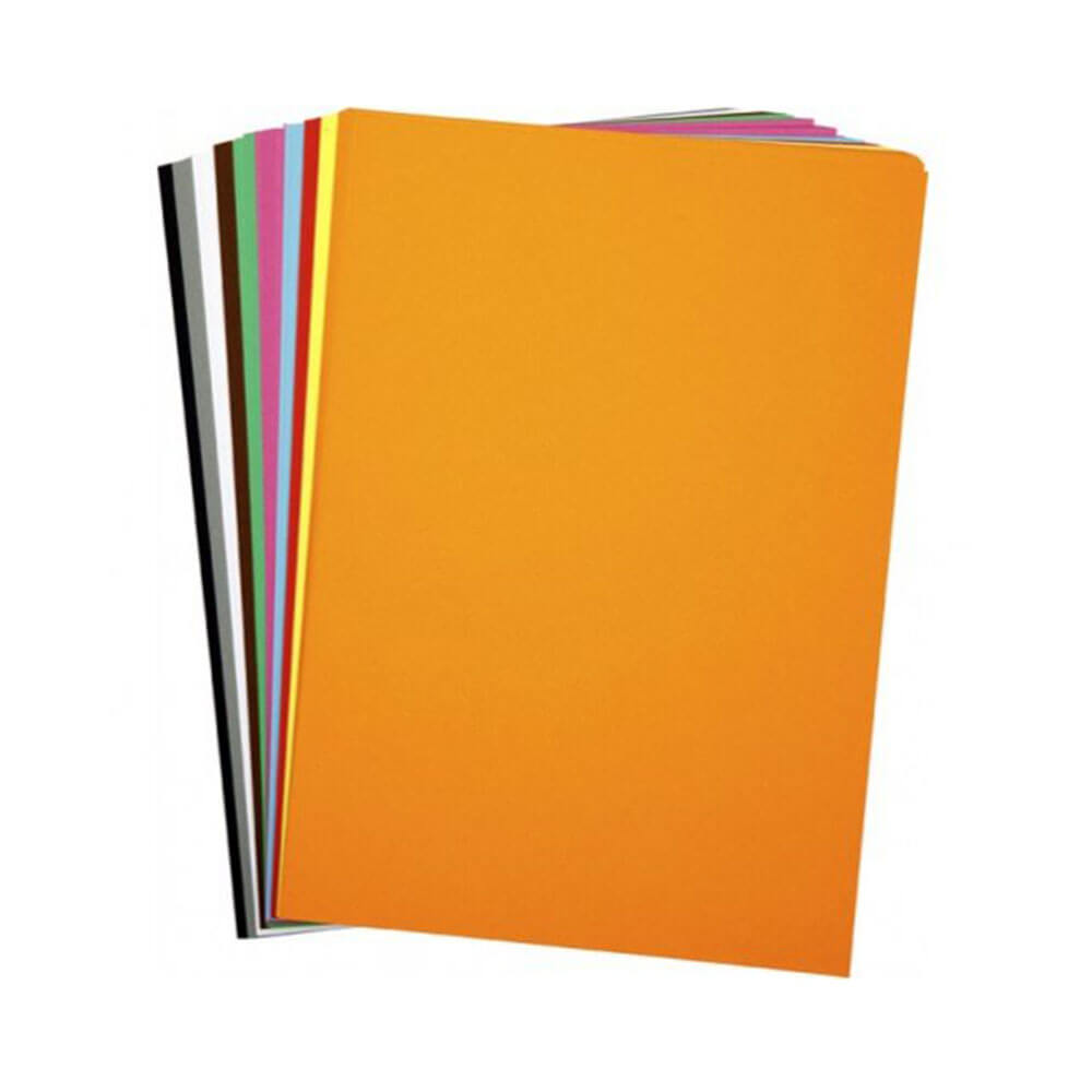 Regenbogen-Einbandpapier, 125 g/m², sortiert (250 Stück)