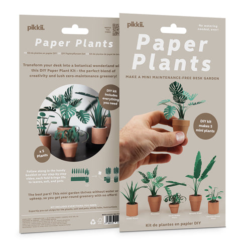 Pikkii Paper Plants Origami (Set of 5)