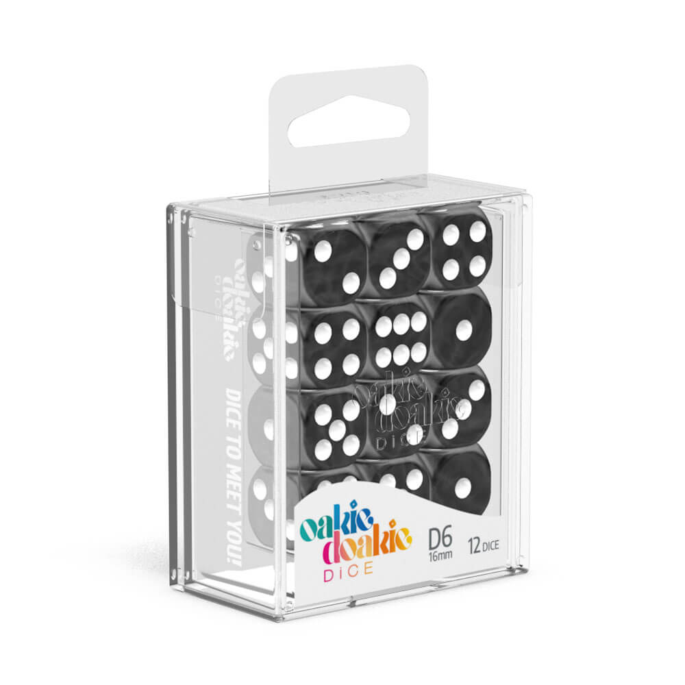 Oakie Doakie D6 16mm大理石のサイコロ12%