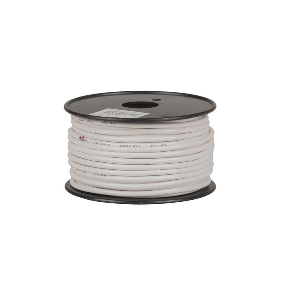 セキュリティシステム4コアアラームケーブル(白)