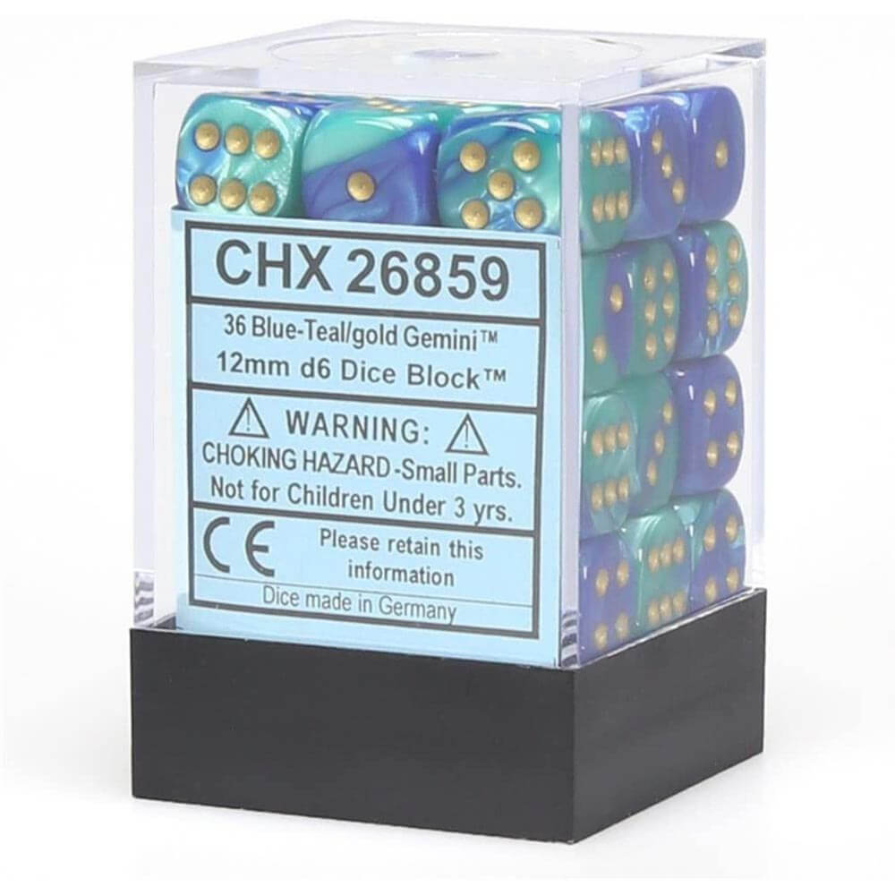 D6 Würfel Gemini 12mm (36 Würfel)