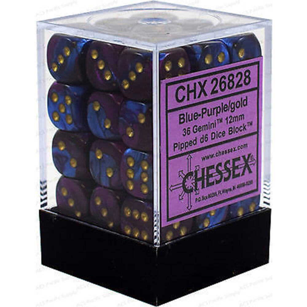 D6 Würfel Gemini 12mm (36 Würfel)