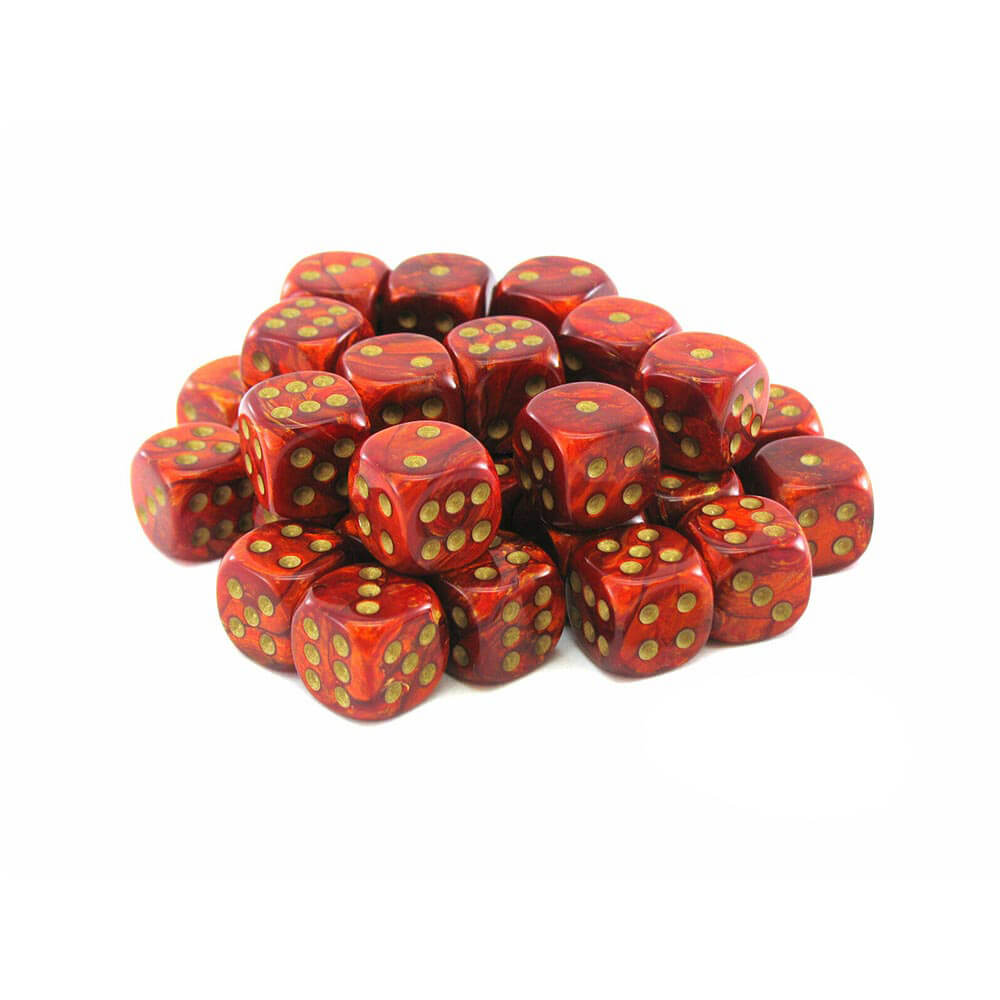 D6 Würfel Skarabäus 12mm (36 Würfel)