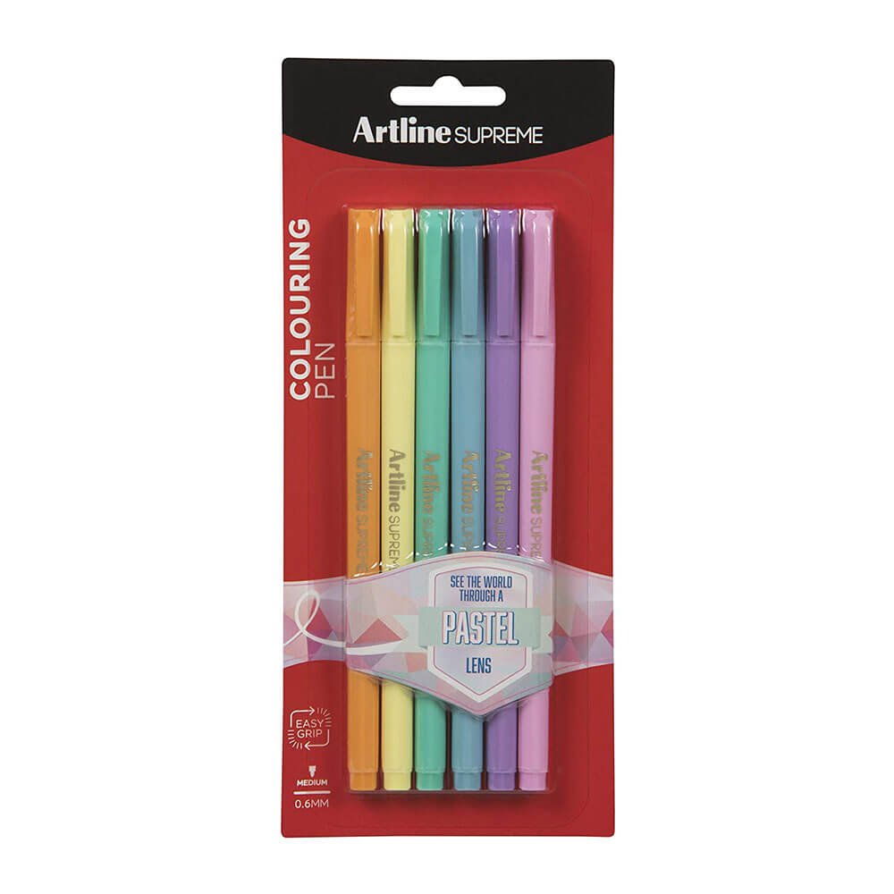 Artline Supreme Fineline-Stift 0,6 mm (6 Stück)
