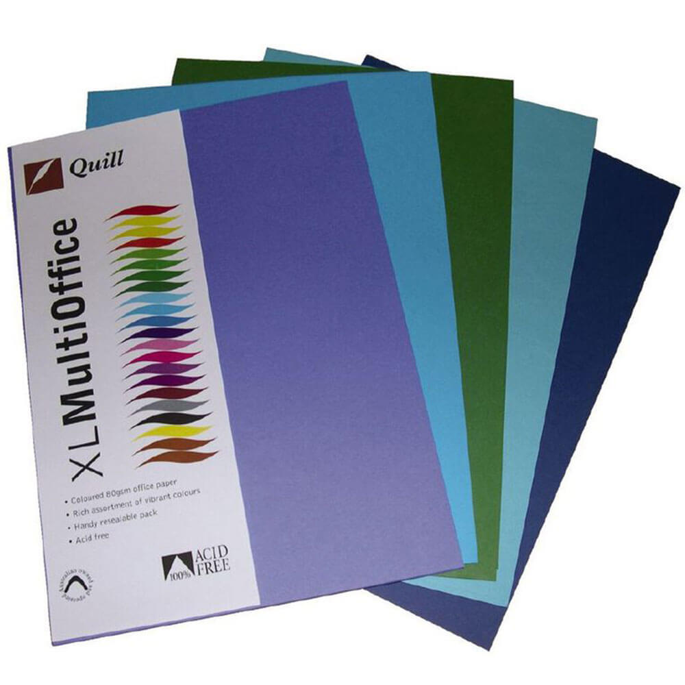 Quill Multioffice Paper 100pk 80GSM A4(各種)