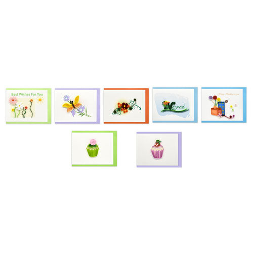 Quilled Mini Greeting Card (8.5x6.4cm)