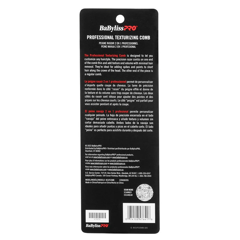 BaBylissPRO Professional Texturizing Comb