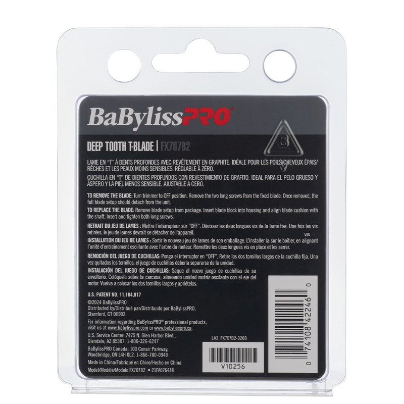BaBylissPRO Graphite T-Blade Deep Tooth 2.0mm