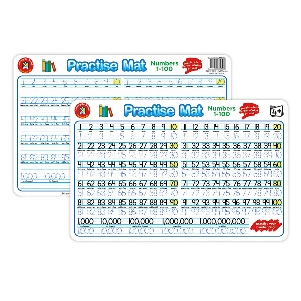 Learning Can Be Fun Practise Mat