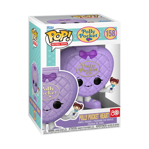 Retro Toys: Polly Pocket Heart Shell Purple Pop! Vinyl