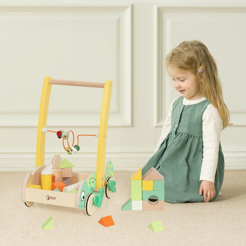 Classic World Baby Walker with Blocks