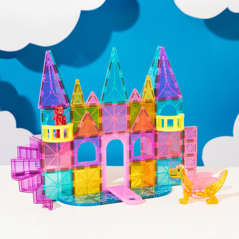 MAGNA-TILES Castle DLX + microMAGS 48-Piece Set