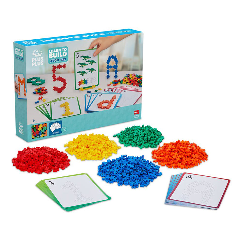 Plus-Plus Learn to Build ABC & 123 Building Blocks