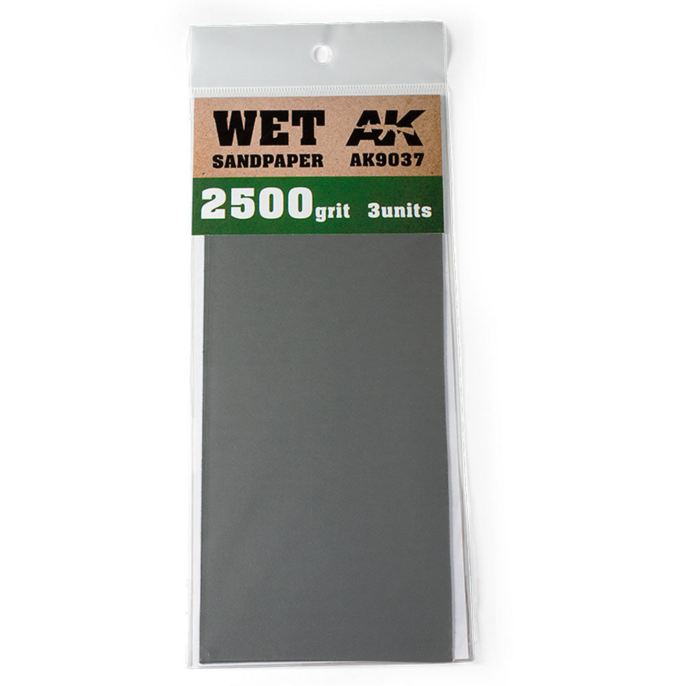 AK Interactive Wet Sandpaper 3pcs
