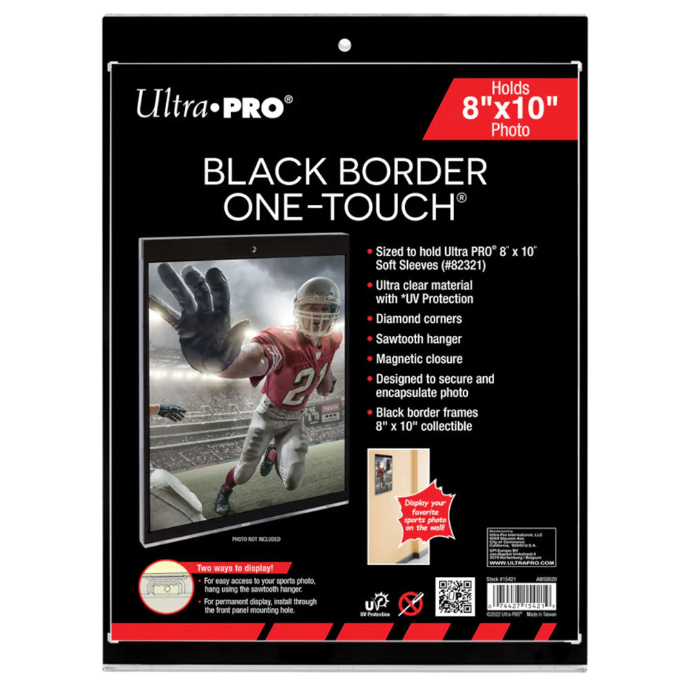 Ultra Pro Black Border UV ONE-TOUCH Magnetic Holder Card Protector (8x10in)