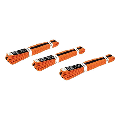 Yamasaki Coloured Martial Arts Belts w/ Black Stripe (Orange)