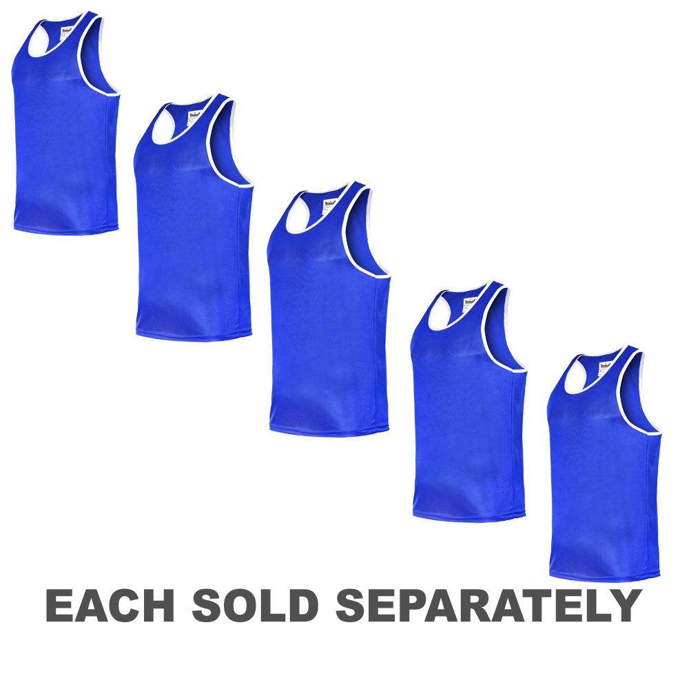 Morgan Boxing Singlet (Blue/White)