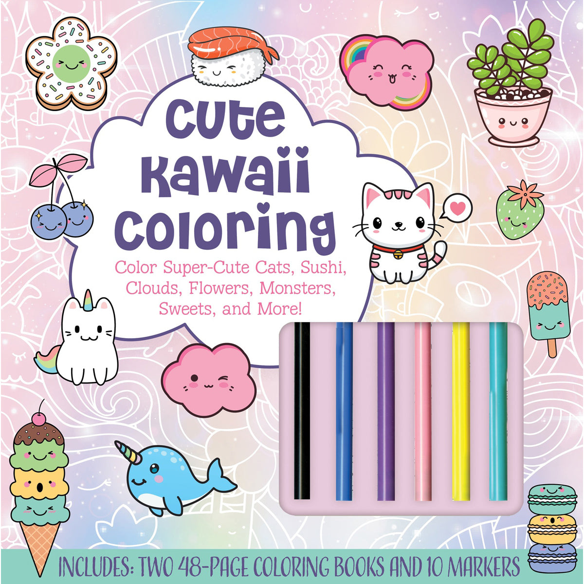 Cute Kawaii Coloring Kit: Fun Coloring Set