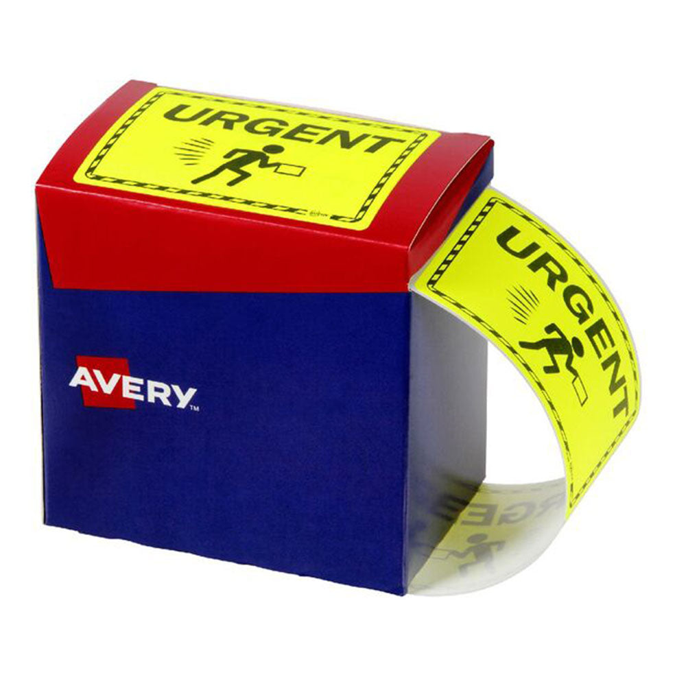 Avery Fluoro Yellow Label 750 / Roll (75x100mm)