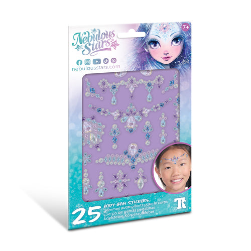 Nebulous Stars Body Gem Tattoo