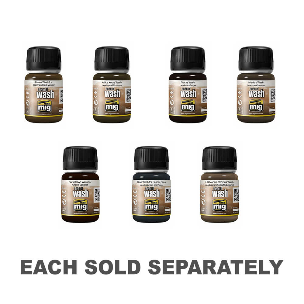 Ammo MIG Enamel Washes 35mL