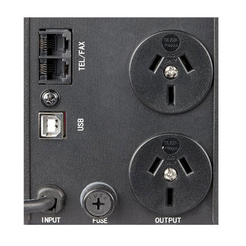 Line Interactive UPS w/ LCD & USB & LCD Display (650VA/390W)